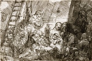 La circuncisión en el establo, 1654