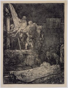 El Descendimiento de la Cruz a la luz de las Antorchas de Rembrandt van Rijn