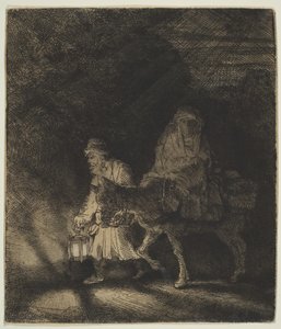 La huida a Egipto: una pieza nocturna, 1651