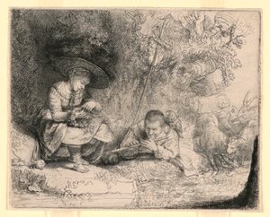 El flautista de Rembrandt van Rijn