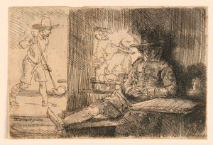 El jugador de golf de Rembrandt van Rijn