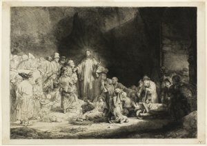 El grabado de los cien florines de Rembrandt van Rijn