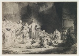 La impresión de los cien florines de Rembrandt van Rijn