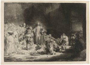 La estampa de los cien florines de Rembrandt van Rijn