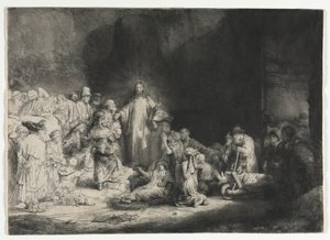 El grabado de los cien florines, c. 1649 de Rembrandt van Rijn