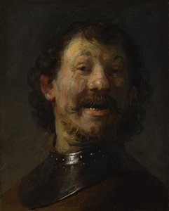 El hombre riendo, c.1629-1630 de Rembrandt van Rijn