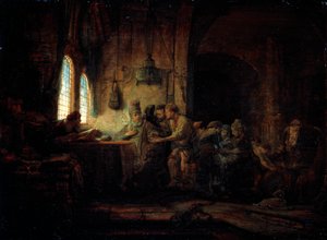 La parábola de los trabajadores en la viña de Rembrandt van Rijn