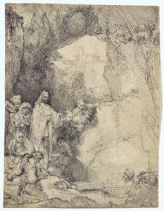 La resurrección de Lázaro de Rembrandt van Rijn