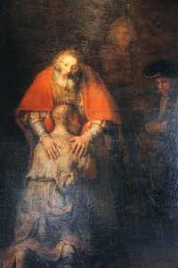 El regreso del hijo pródigo, c.1665-c.1669 de Rembrandt van Rijn