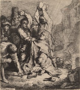 El apedreamiento de San Esteban, 1635 de Rembrandt van Rijn