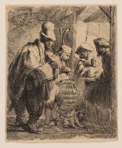 Los músicos ambulantes de Rembrandt van Rijn