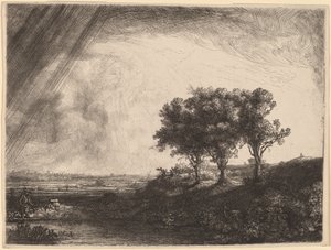 Los Tres Árboles de Rembrandt van Rijn