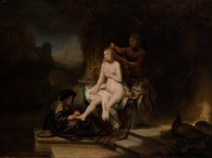 El Tocador de Betsabé, 1643 de Rembrandt van Rijn