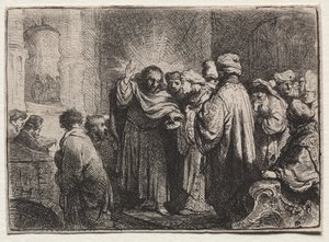 El Dinero del Tributo de Rembrandt van Rijn