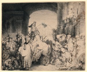 El triunfo de Mardoqueo de Rembrandt van Rijn