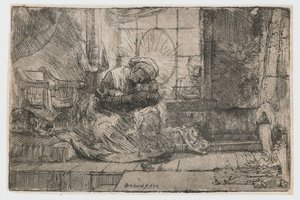 La Virgen y el Niño con el gato y la serpiente
La Virgen y el Niño con el gato y la serpiente de Rembrandt van Rijn