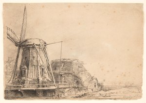 El molino de viento de Rembrandt van Rijn