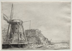 El molino de viento de Rembrandt van Rijn