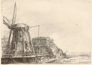 El molino de viento de Rembrandt van Rijn