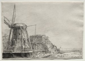 El molino de viento de Rembrandt van Rijn