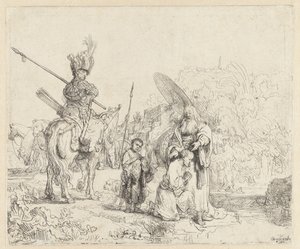 El bautismo del eunuco de Rembrandt van Rijn
