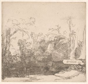 El cobertizo para barcas de Rembrandt van Rijn