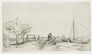 El puente de Klein Kostverloren en el Amstel de Rembrandt van Rijn