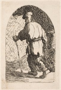 La huida a Egipto: un boceto de Rembrandt van Rijn