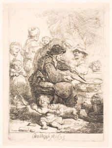 La mujer de los panqueques de Rembrandt van Rijn