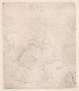 El resto del vuelo: ligeramente agitado de Rembrandt van Rijn