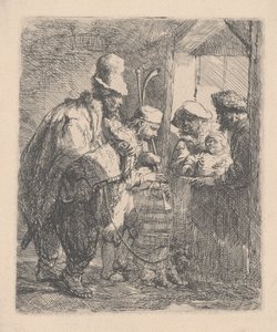 Los músicos ambulantes de Rembrandt van Rijn