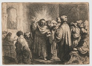 El dinero del tributo de Rembrandt van Rijn