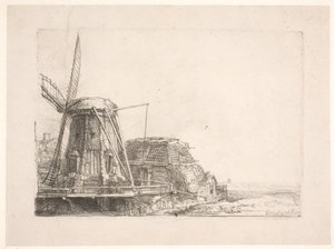 El molino de viento de Rembrandt van Rijn
