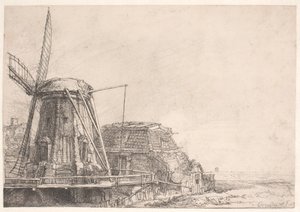 El molino de viento de Rembrandt van Rijn
