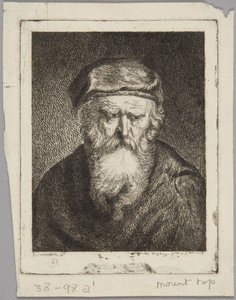Anciano melancólico de Rembrandt van Rijn