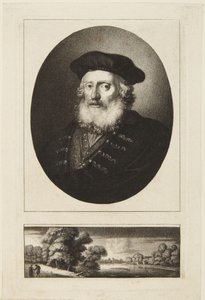 Anciano con gorro de Rembrandt van Rijn