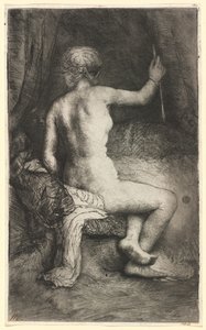 Mujer con la flecha de Rembrandt van Rijn