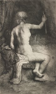 Mujer con la flecha de Rembrandt van Rijn