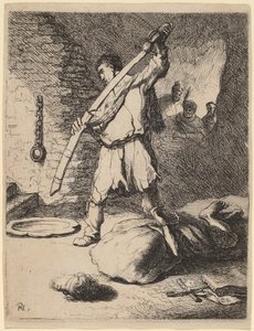 Decapitación de Juan el Bautista de Rembrandt van Rijn and Studio of Rembrandt