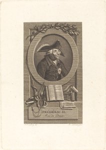 Federico el Grande, Rey de Prusia de Remi Henri Joseph Delvaux after Johann Heinrich Ramberg