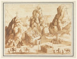 Paisaje Fantástico con Escenas del Antiguo y Nuevo Testamento