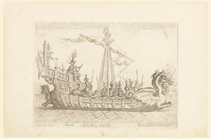Hercole barca del Sig. Nicolo Cimenes, de Vessels of the Argonauts para la celebración de bodas de Cosimo de