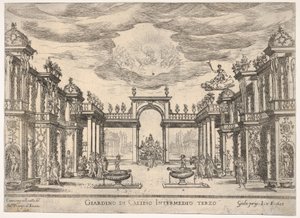 Sexto intermedio: jardín de Calipso, de la serie..., 1608