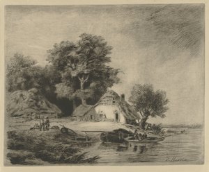 Granja en el agua de Remigius Adrianus Haanen
