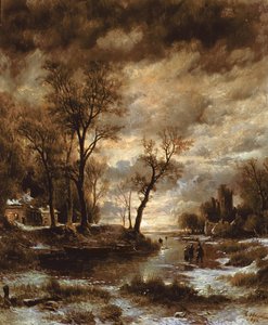 Invierno en Holanda, 1872