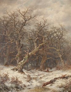 Paisaje de invierno (bosque de invierno) de Remigius Adrianus van Haanen