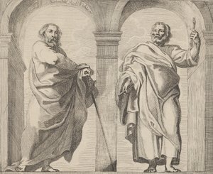 San Pedro y San Pablo en un vestíbulo, ca. 1630-80