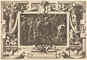 Medea embarca con Jason de René Boyvin after Leonard Thiry
