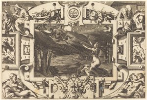 La invocación de Medea de René Boyvin after Leonard Thiry