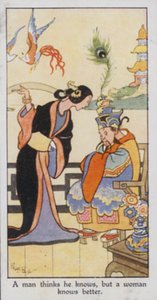 Proverbio oriental: Un hombre piensa que sabe, pero una mujer sabe mejor